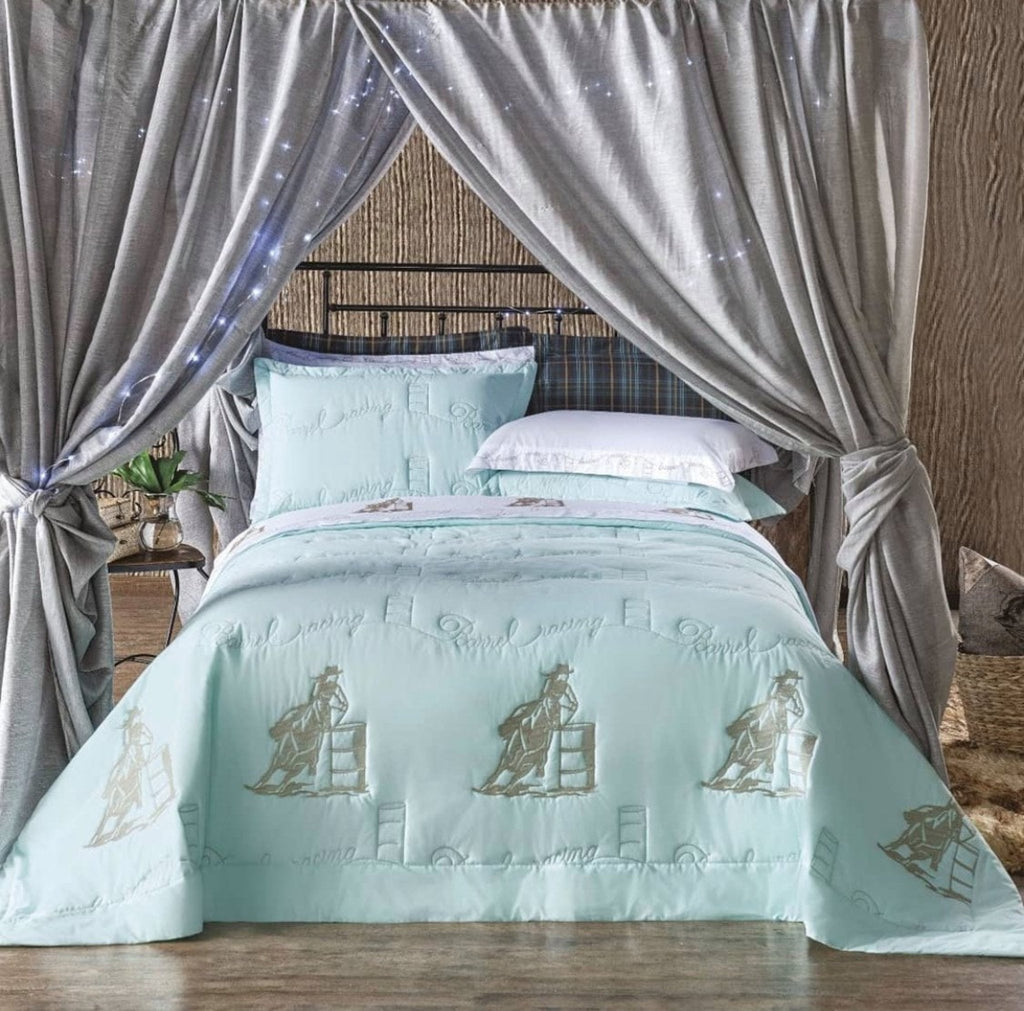 Barrel Racing Comforter and Sheet Set- Single Size