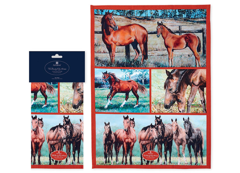Beauty Of Horses Tea Towel