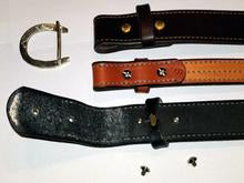 Bridle Leather Belts without Buckles