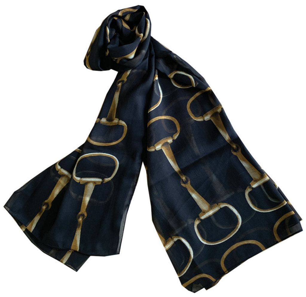 Black Snaffle Bit Scarf