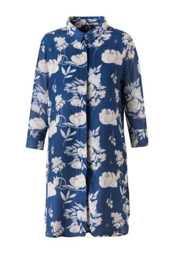 Blue Flora Tunic