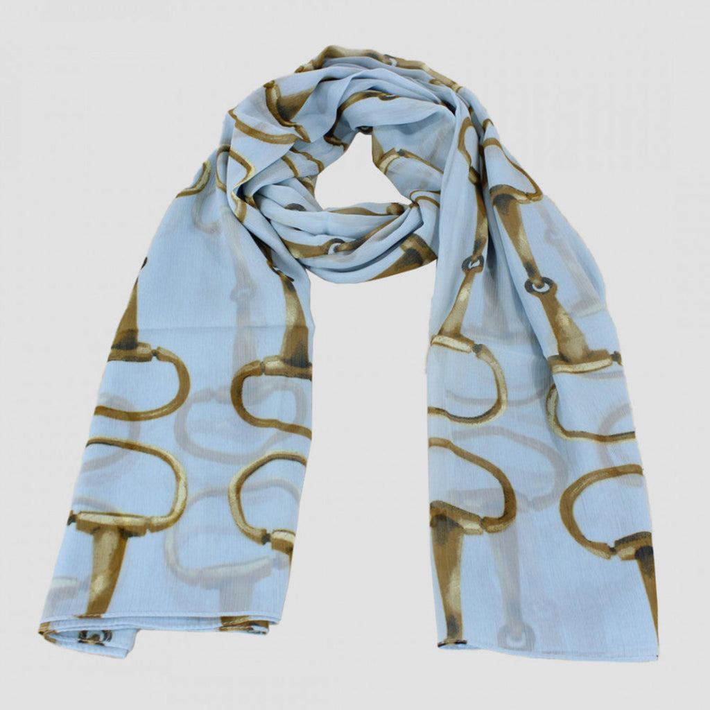 Blue Snaffle Bit Scarf