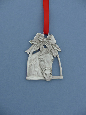 Christmas Ornament - Horse Head In Stirrup