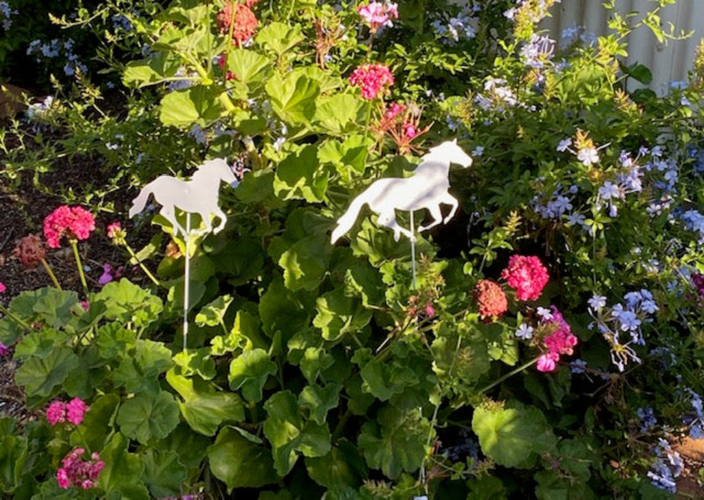 Cantering Horse Garden Stakes