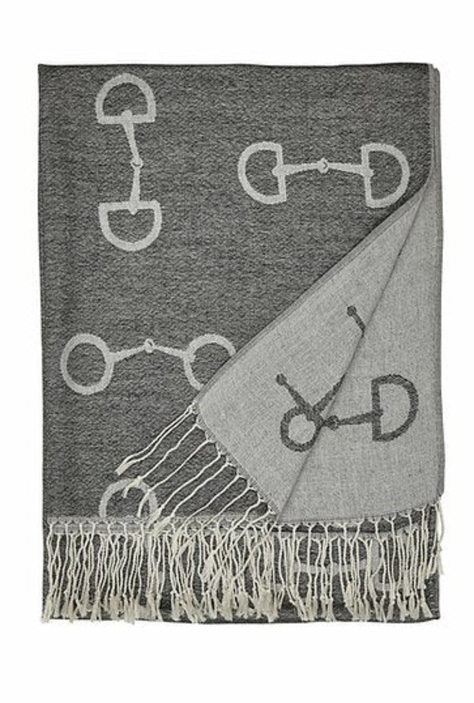 Charcoal & Ivory Snaffle Bit Scarf