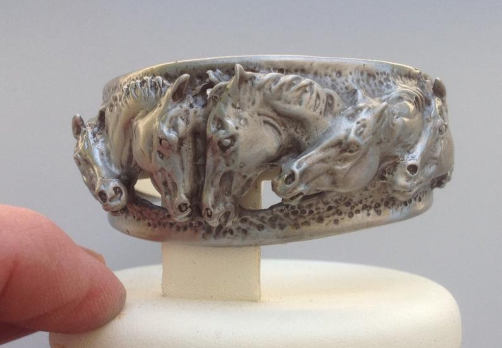 Classic Horse Pewter Cuff