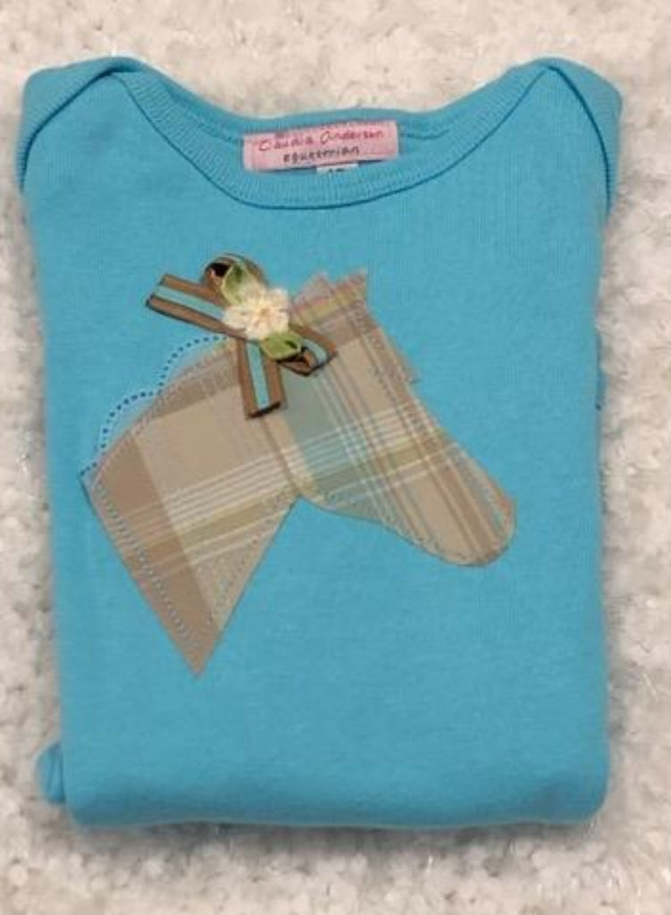 Classic Plaid on Blue Infant Body Suit