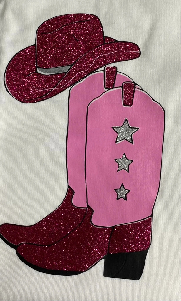 Cowboy Boot & Hat  T Shirt