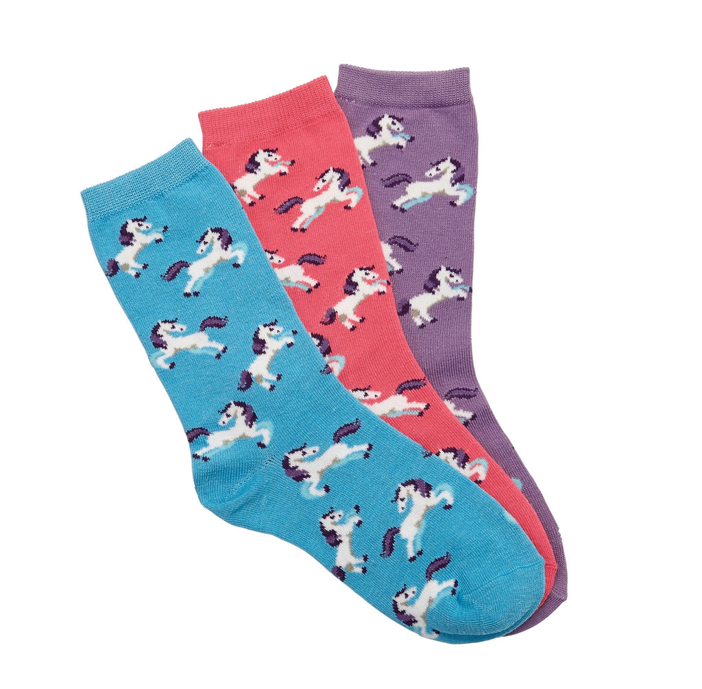 Dancing Horses Ladies Crew Socks