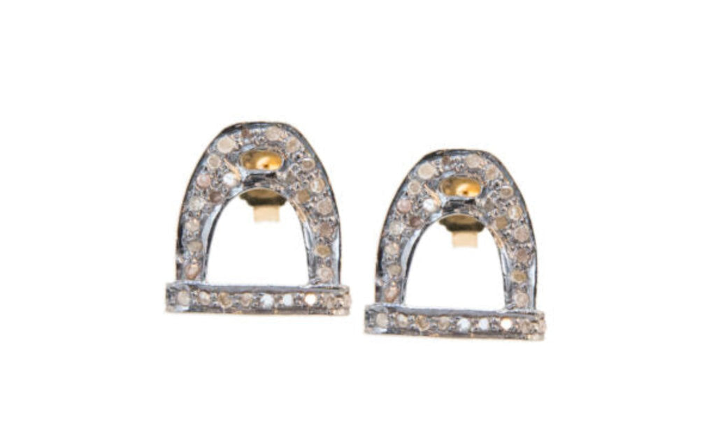 Diamond Stirrup Studs