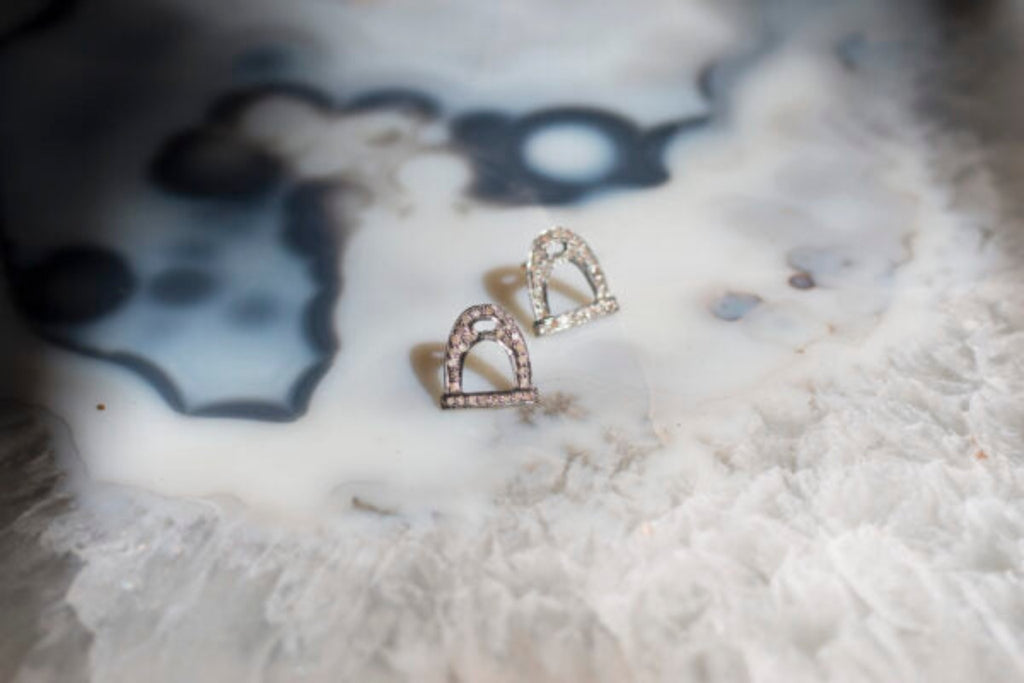 Diamond Stirrup Studs