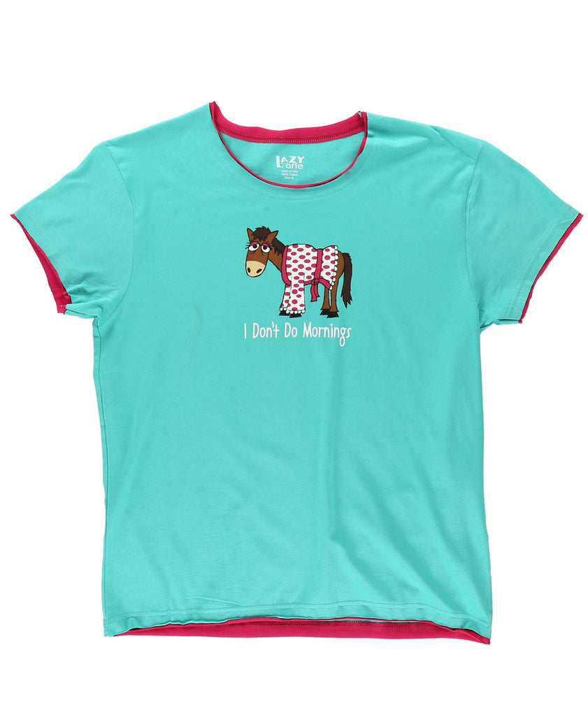 Don't Do Mornings Horse Women's Tee
