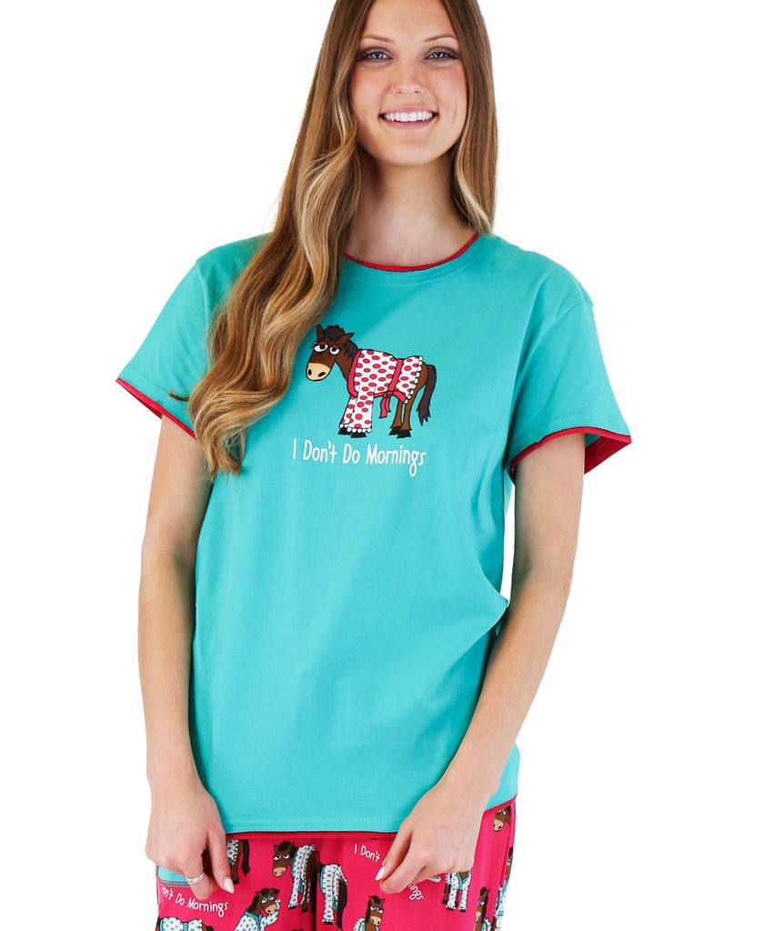 Don't Do Mornings Horse Women's Tee