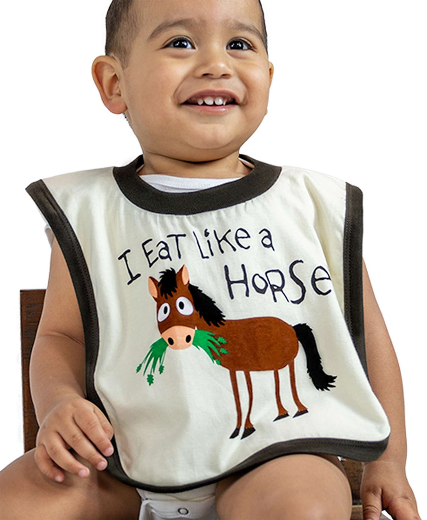 Eat Like A Horse Bib