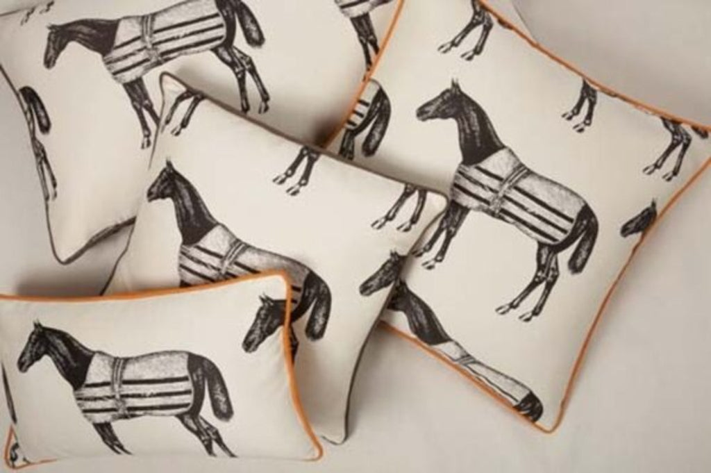 Equestrian Jacquard Cushion Cover
