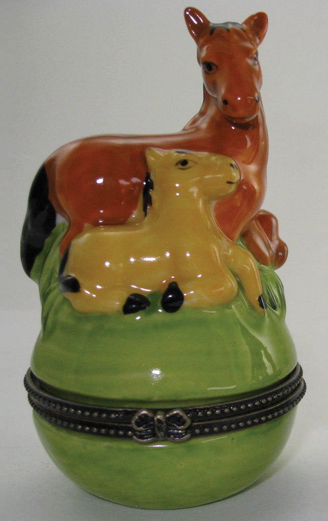 Figurine Box - Mare & Foal