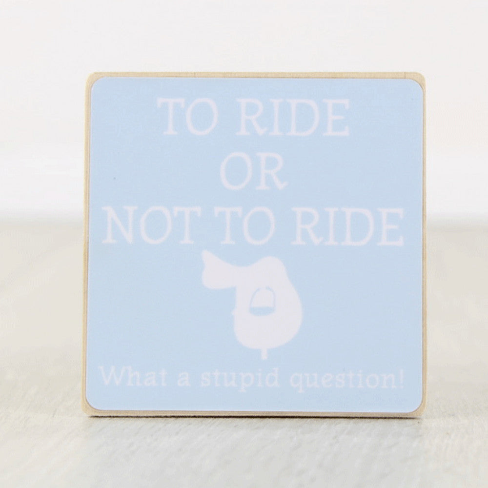To Ride Or Not To Ride Fridge Magnet
