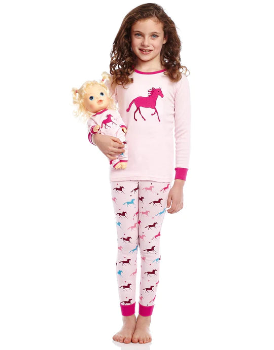 Girl & Doll Matching Pyjamas Show Pony Short