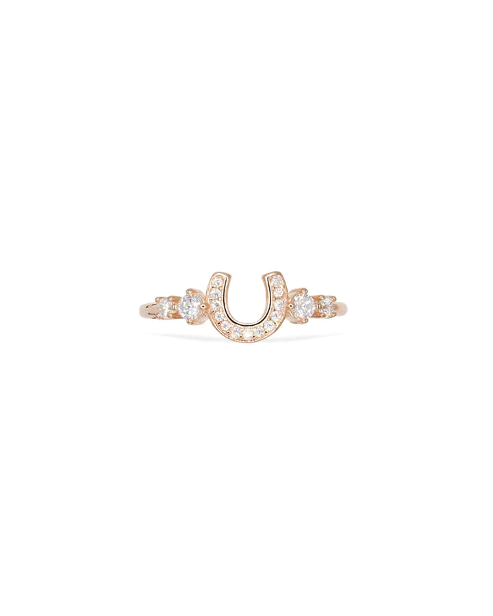 Rose Gold  Horseshoe Ring