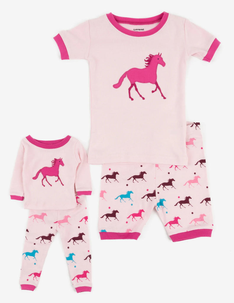 Girl & Doll Matching Pyjamas Show Pony Short