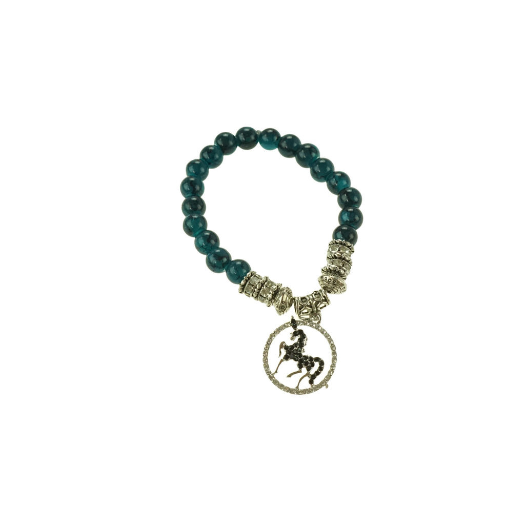 Glass Bracelet -  Teal