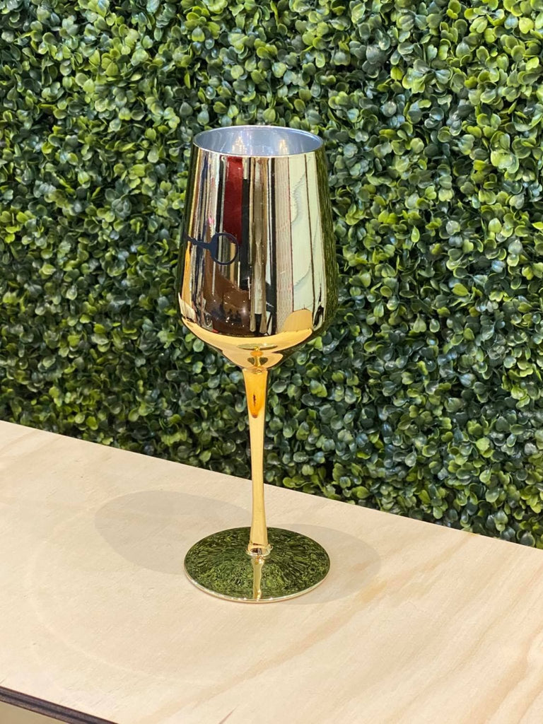 Gold Wine Glass