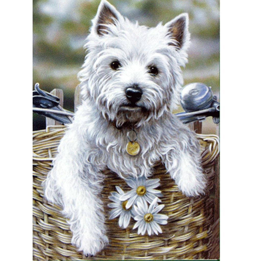 Hitching A Ride Card- West Highland Terrier