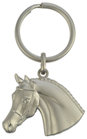 Horse Head with Bridle Key Ring