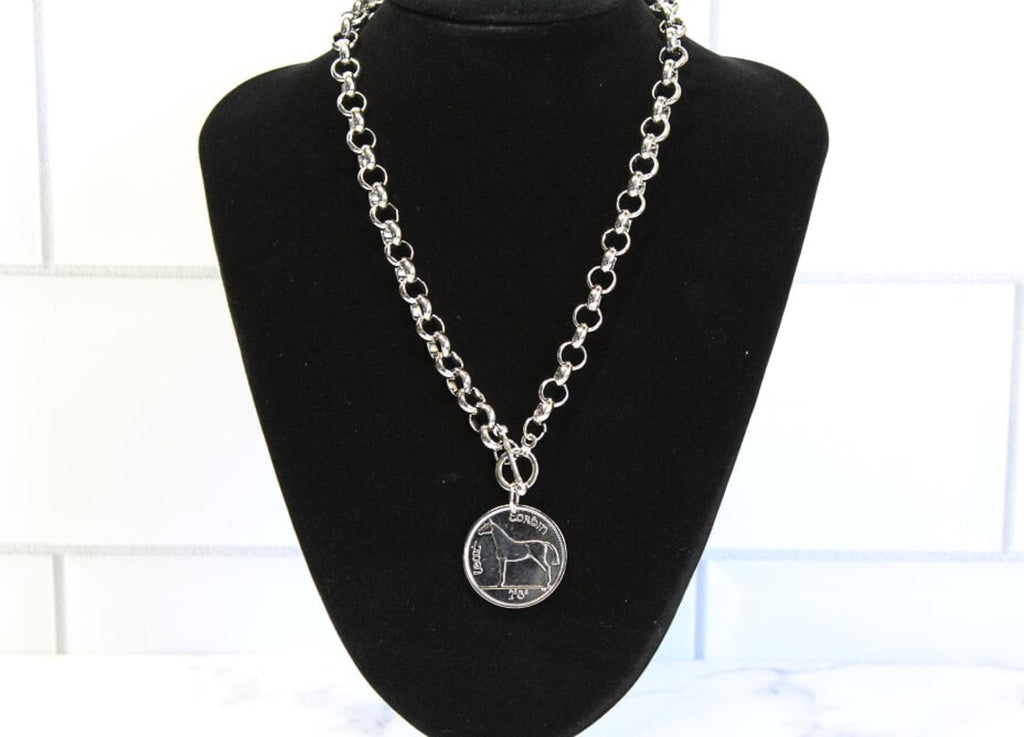Half Crown Irish Coin Necklace