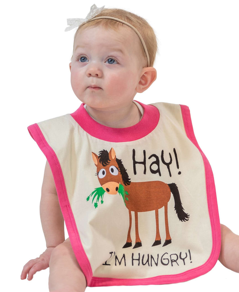 Hay I'm Hungry Infant Bib