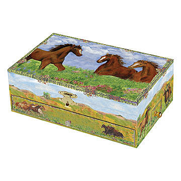 Horse Prairie Music Box