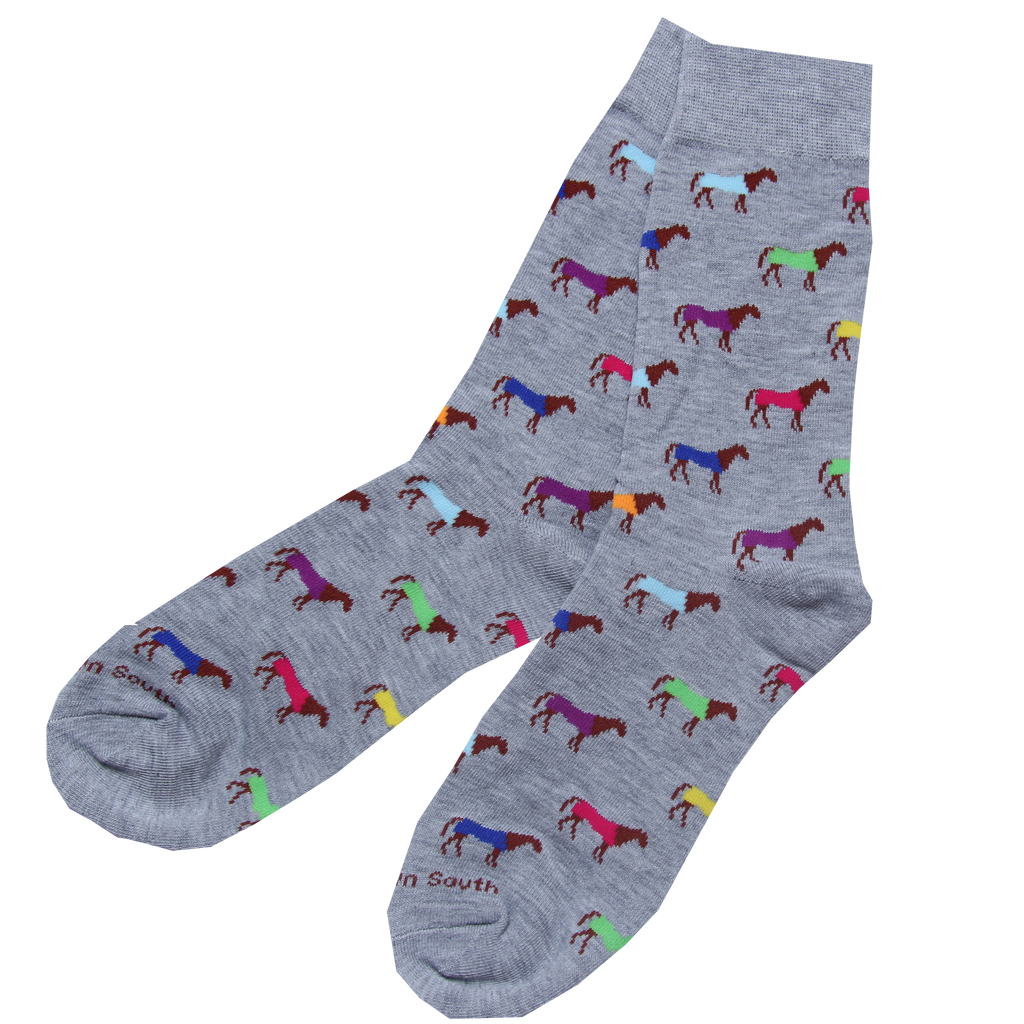 Multi Colour Horse Socks