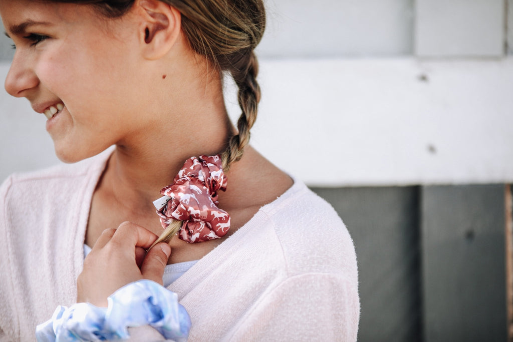 Horse Girl  Scrunchies - Marsala