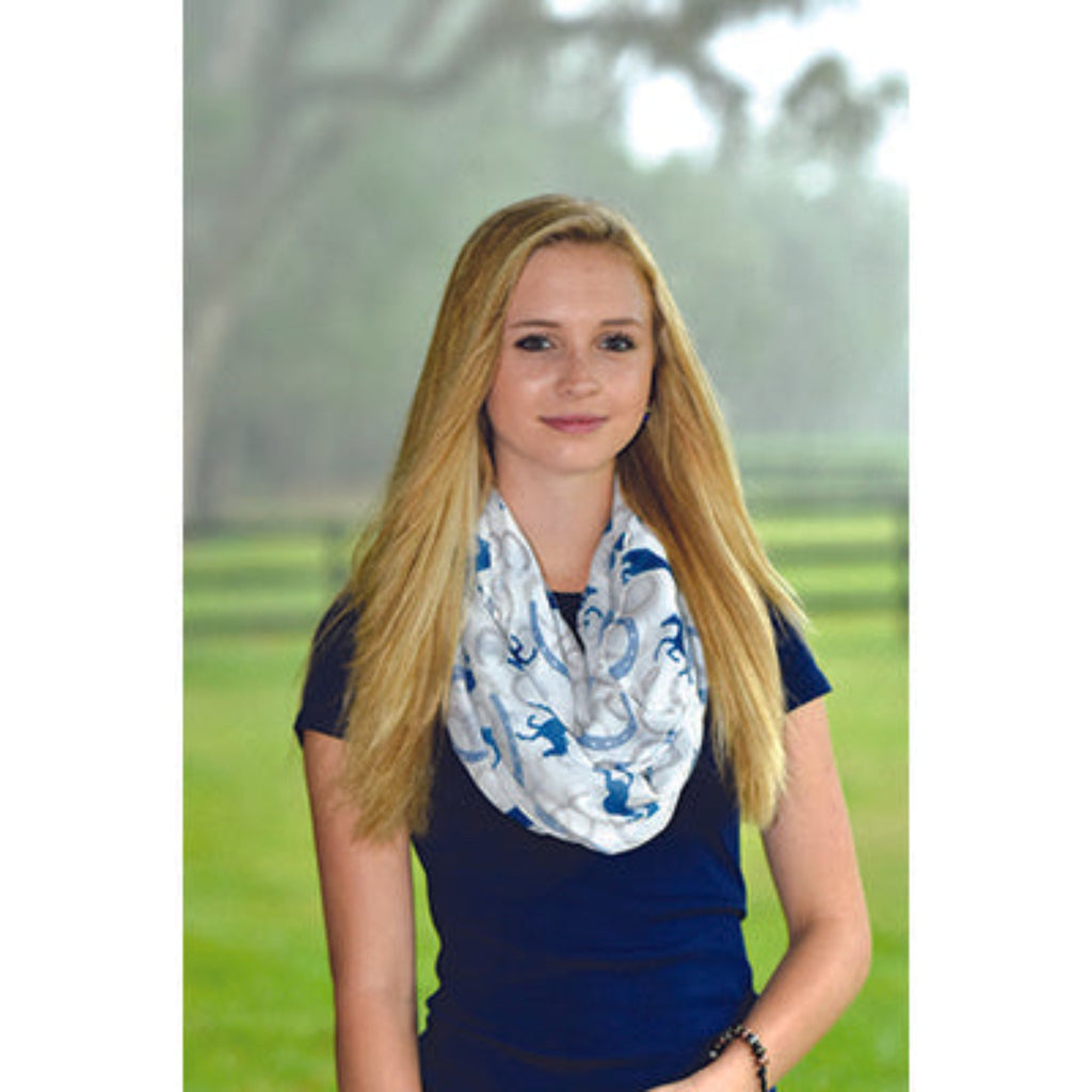 Horse & Horseshoes Infinity Scarf