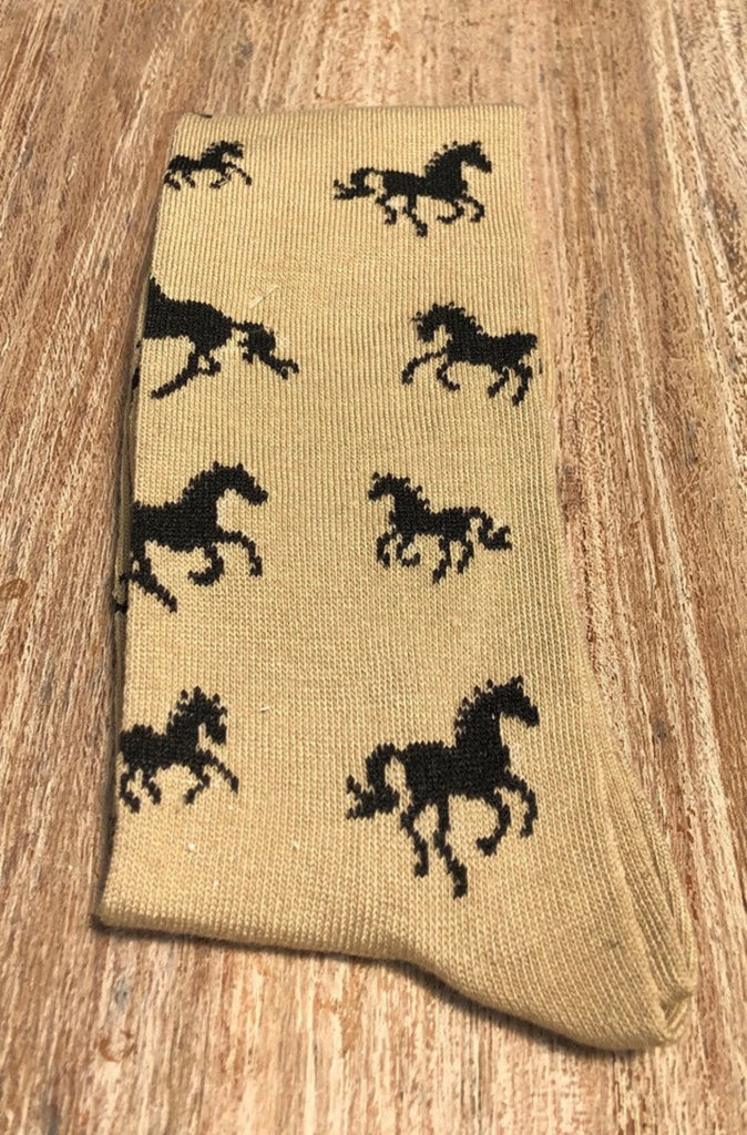 Horses All Over Socks Single Pair
