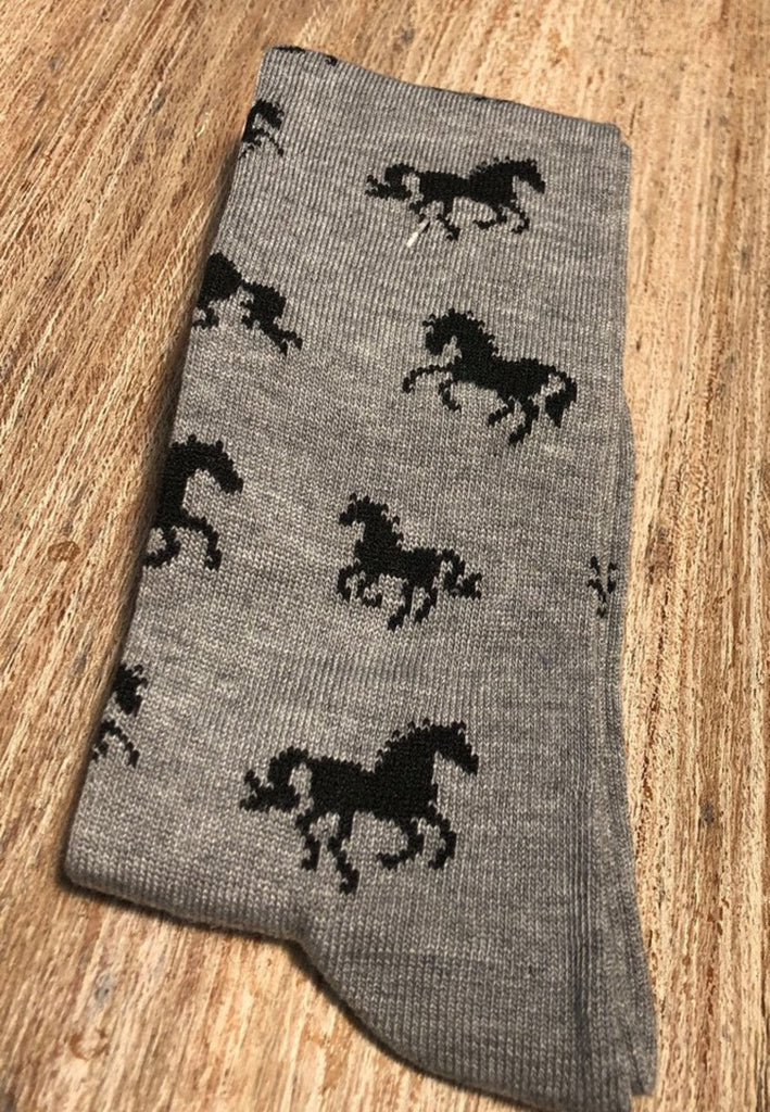 Horses All Over Socks Single Pair