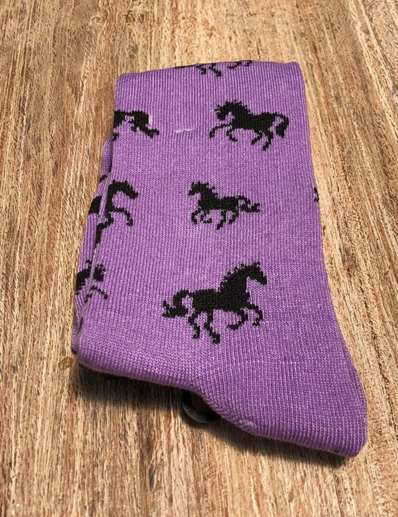 Horses All Over Socks Single Pair