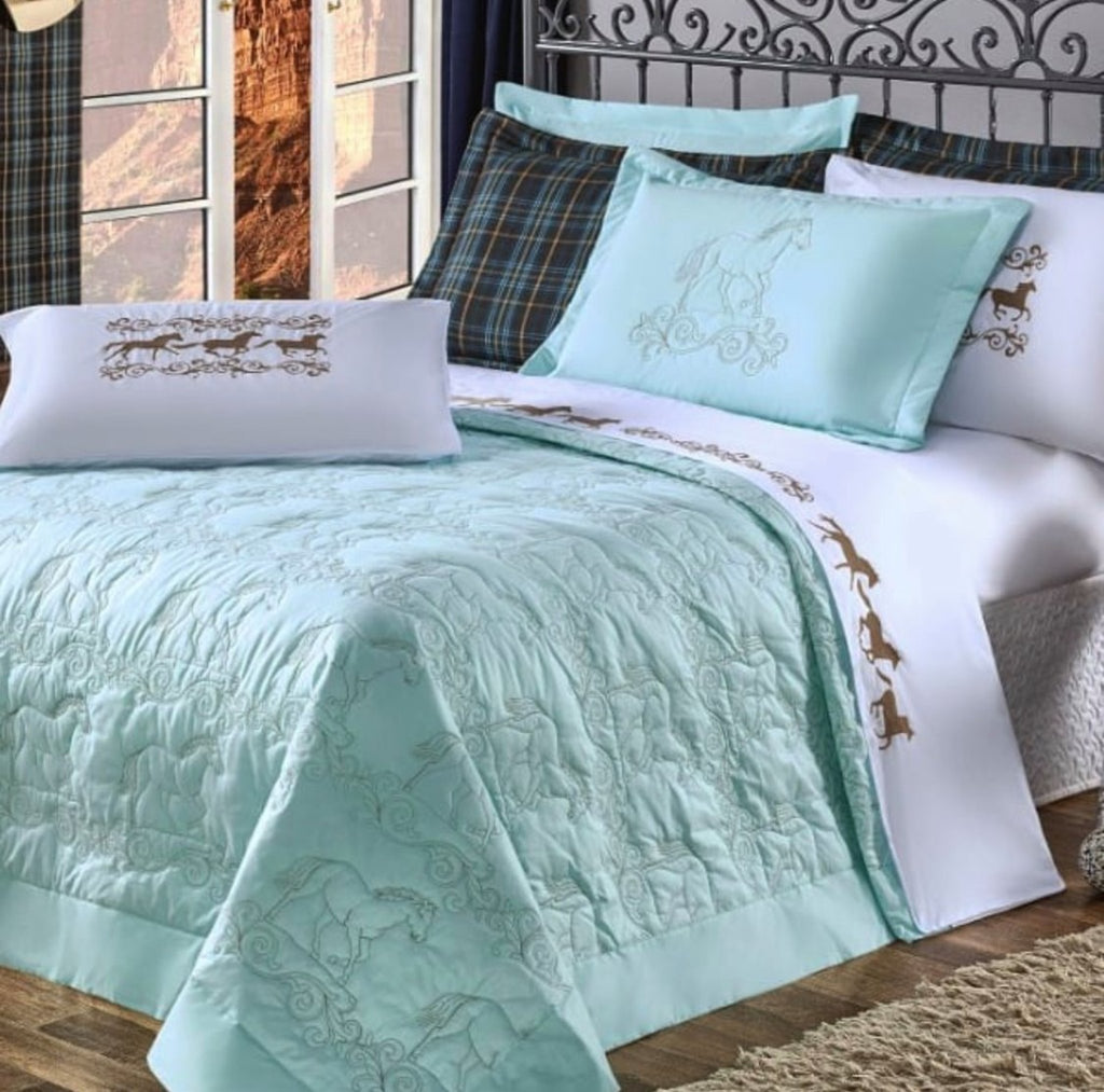 Horses Comforter and Sheet Set- Queen Size
