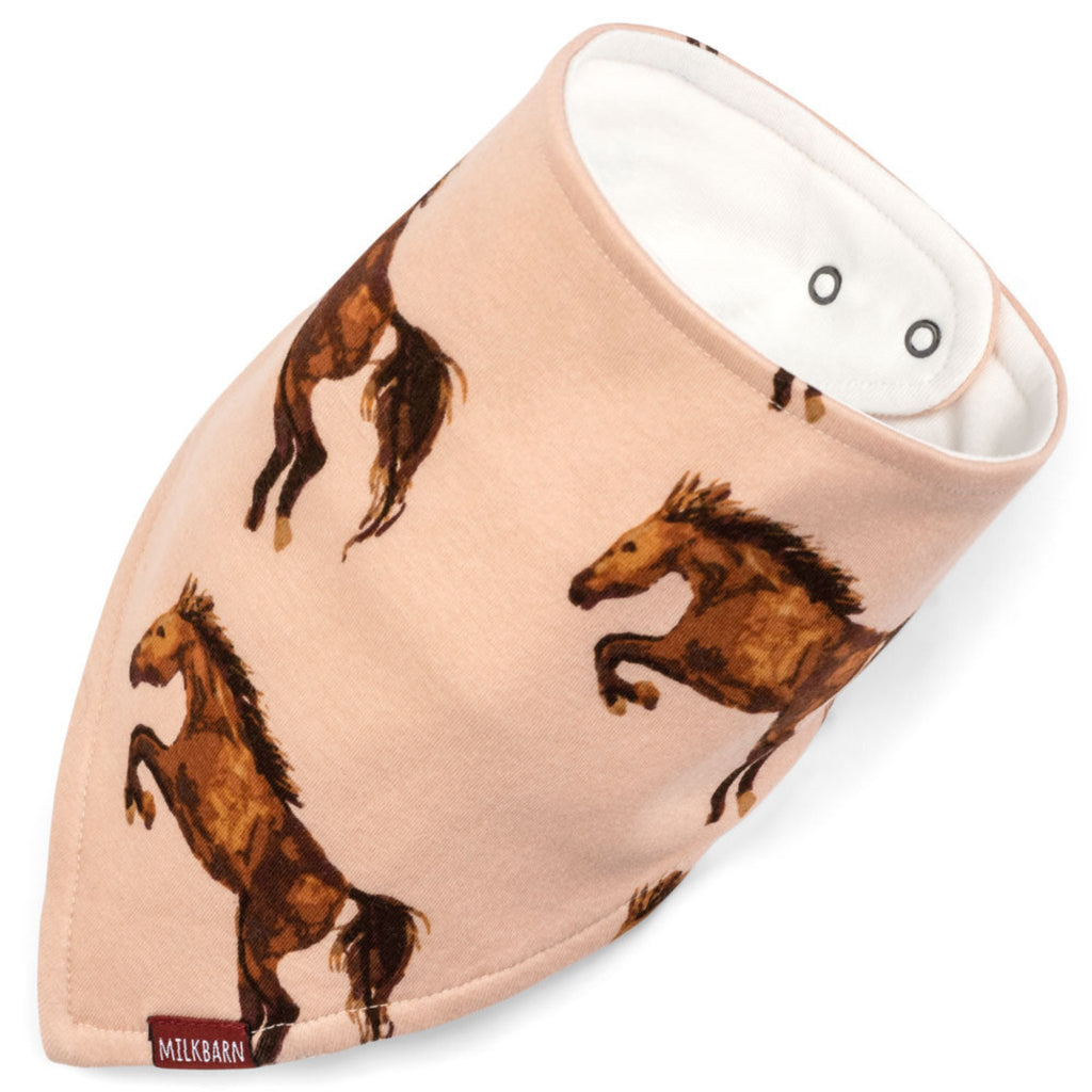 Horses Kerchief Bib