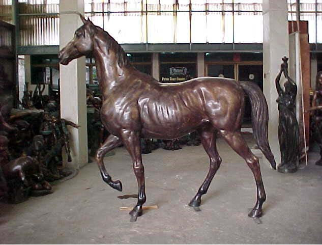 Bronze Walking  Horse Statue