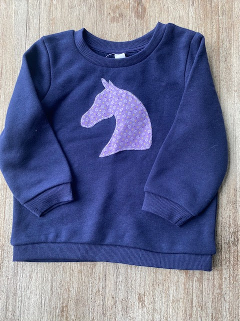Tiny Tot Sweaters - Horse Head- Lilac