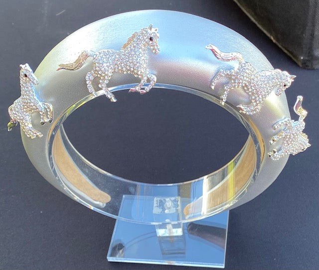 Horses Headband - Silver