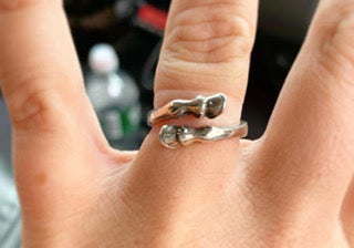 Sterling Silver Double Hoof Ring