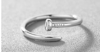Sterling Silver Nail Ring