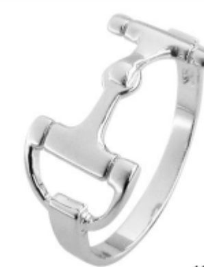 Sterling Silver D Bit Ring