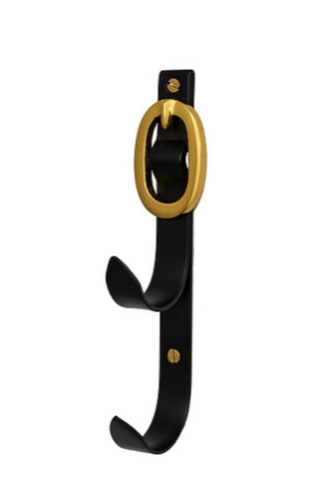 Black & Brass Double  Hook