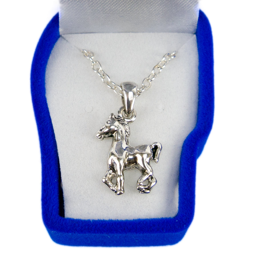 Prancing Pony Necklace in Gift Box