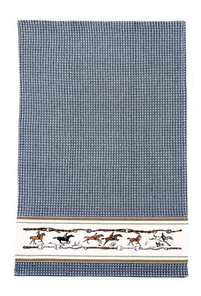 Jumping Tea Towel  Blue