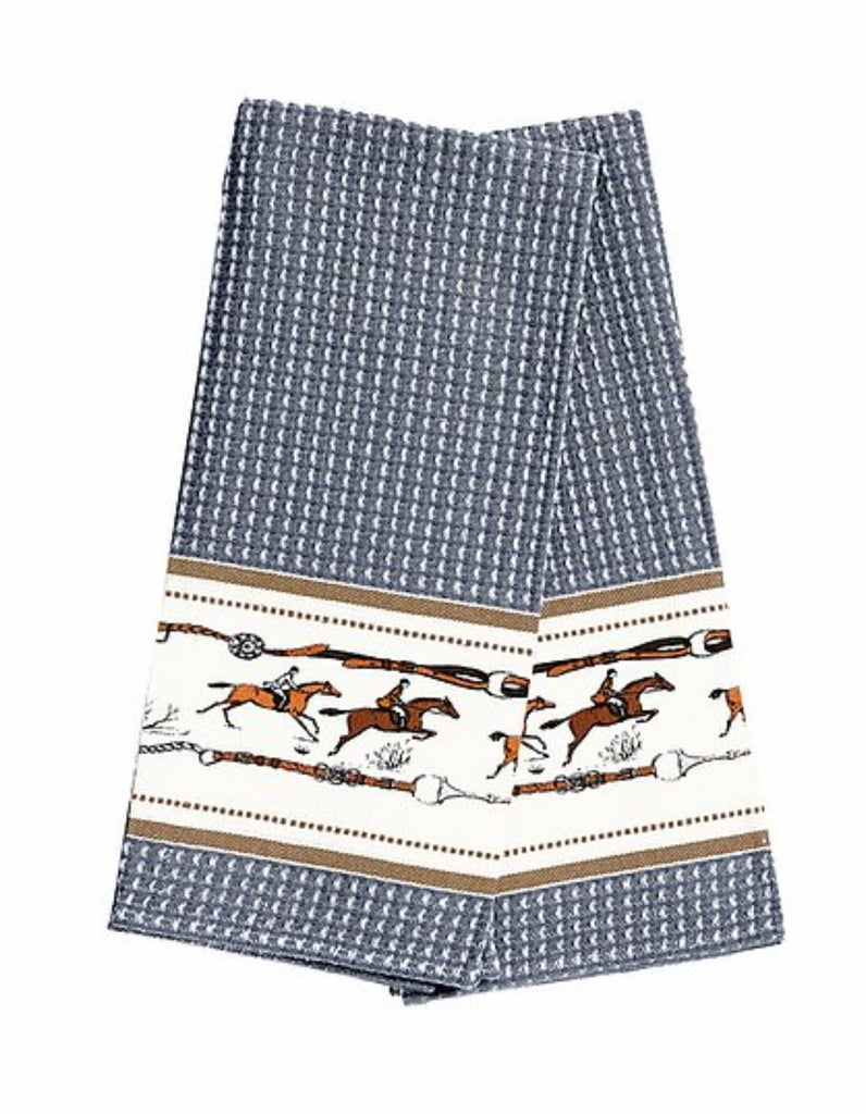 Jumping Tea Towel  Blue