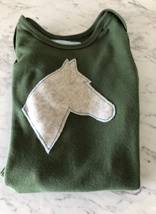 Green/ Grey Infant Body Suit